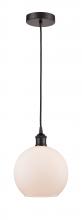 Innovations Lighting 616-1P-OB-G121-8-LED - Athens - 1 Light - 8 inch - Oil Rubbed Bronze - Cord hung - Mini Pendant