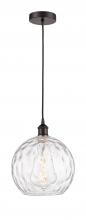 Innovations Lighting 616-1P-OB-G1215-10-LED - Athens Water Glass - 1 Light - 10 inch - Oil Rubbed Bronze - Cord hung - Mini Pendant