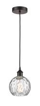 Innovations Lighting 616-1P-OB-G1215-6-LED - Athens Water Glass - 1 Light - 6 inch - Oil Rubbed Bronze - Cord hung - Mini Pendant