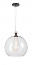  616-1P-OB-G122-14 - Athens - 1 Light - 14 inch - Oil Rubbed Bronze - Cord hung - Pendant