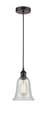 Innovations Lighting 616-1P-OB-G2812-LED - Hanover - 1 Light - 6 inch - Oil Rubbed Bronze - Cord hung - Mini Pendant