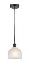 Innovations Lighting 616-1P-OB-G411-LED - Dayton - 1 Light - 6 inch - Oil Rubbed Bronze - Cord hung - Mini Pendant