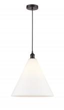  616-1P-OB-GBC-161-LED - Berkshire - 1 Light - 16 inch - Oil Rubbed Bronze - Cord hung - Pendant