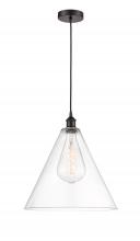  616-1P-OB-GBC-162 - Berkshire - 1 Light - 16 inch - Oil Rubbed Bronze - Cord hung - Pendant