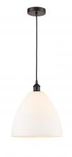 Innovations Lighting 616-1P-OB-GBD-121-LED - Bristol - 1 Light - 12 inch - Oil Rubbed Bronze - Cord hung - Mini Pendant