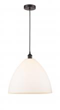  616-1P-OB-GBD-161 - Bristol - 1 Light - 16 inch - Oil Rubbed Bronze - Cord hung - Pendant