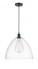  616-1P-OB-GBD-162 - Bristol - 1 Light - 16 inch - Oil Rubbed Bronze - Cord hung - Pendant