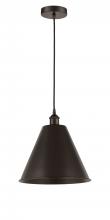 Innovations Lighting 616-1P-OB-MBC-12-OB-LED - Berkshire - 1 Light - 12 inch - Oil Rubbed Bronze - Cord hung - Mini Pendant