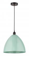  616-1P-OB-MBD-16-SF - Plymouth - 1 Light - 16 inch - Oil Rubbed Bronze - Cord hung - Mini Pendant