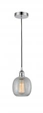  616-1P-PC-G105 - Belfast - 1 Light - 6 inch - Polished Chrome - Cord hung - Mini Pendant