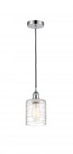  616-1P-PC-G1113 - Cobbleskill - 1 Light - 5 inch - Polished Chrome - Cord hung - Mini Pendant