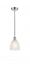  616-1P-PC-G381 - Castile - 1 Light - 6 inch - Polished Chrome - Cord hung - Mini Pendant