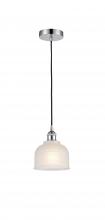  616-1P-PC-G411-LED - Dayton - 1 Light - 6 inch - Polished Chrome - Cord hung - Mini Pendant