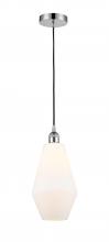  616-1P-PC-G651-7-LED - Cindyrella - 1 Light - 7 inch - Polished Chrome - Cord hung - Mini Pendant