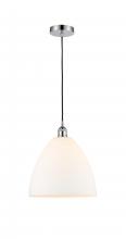  616-1P-PC-GBD-121 - Bristol - 1 Light - 12 inch - Polished Chrome - Cord hung - Mini Pendant