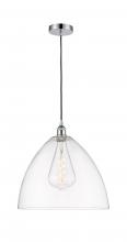  616-1P-PC-GBD-162 - Bristol - 1 Light - 16 inch - Polished Chrome - Cord hung - Pendant