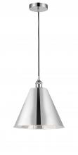  616-1P-PC-MBC-12-PC-LED - Berkshire - 1 Light - 12 inch - Polished Chrome - Cord hung - Mini Pendant