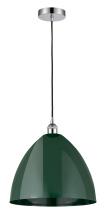  616-1P-PC-MBD-16-GR - Plymouth - 1 Light - 16 inch - Polished Chrome - Cord hung - Mini Pendant