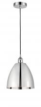  616-1P-PC-MBD-9-PC-LED - Bristol - 1 Light - 9 inch - Polished Chrome - Cord hung - Mini Pendant