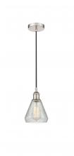  616-1P-PN-G275-LED - Conesus - 1 Light - 6 inch - Polished Nickel - Cord hung - Mini Pendant