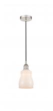  616-1P-PN-G391-LED - Ellery - 1 Light - 5 inch - Polished Nickel - Cord hung - Mini Pendant