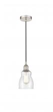  616-1P-PN-G394 - Ellery - 1 Light - 5 inch - Polished Nickel - Cord hung - Mini Pendant