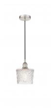  616-1P-PN-G402-LED - Niagara - 1 Light - 7 inch - Polished Nickel - Cord hung - Mini Pendant