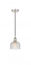 Innovations Lighting 616-1P-PN-G412-LED - Dayton - 1 Light - 6 inch - Polished Nickel - Cord hung - Mini Pendant