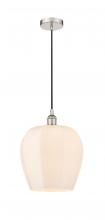  616-1P-PN-G461-12 - Norfolk - 1 Light - 12 inch - Polished Nickel - Cord hung - Mini Pendant