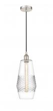  616-1P-PN-G682-7-LED - Windham - 1 Light - 7 inch - Polished Nickel - Cord hung - Mini Pendant