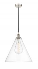  616-1P-PN-GBC-162 - Berkshire - 1 Light - 16 inch - Polished Nickel - Cord hung - Pendant