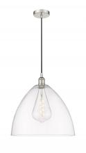  616-1P-PN-GBD-162 - Bristol - 1 Light - 16 inch - Polished Nickel - Cord hung - Pendant