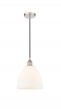  616-1P-PN-GBD-91-LED - Bristol - 1 Light - 9 inch - Polished Nickel - Cord hung - Mini Pendant