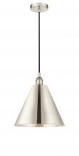  616-1P-PN-MBC-12-PN-LED - Berkshire - 1 Light - 12 inch - Polished Nickel - Cord hung - Mini Pendant