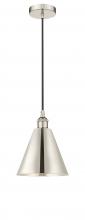  616-1P-PN-MBC-8-PN-LED - Berkshire - 1 Light - 8 inch - Polished Nickel - Cord hung - Mini Pendant