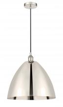  616-1P-PN-MBD-16-PN - Bristol - 1 Light - 16 inch - Polished Nickel - Cord hung - Mini Pendant