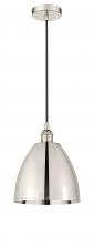  616-1P-PN-MBD-9-PN-LED - Bristol - 1 Light - 9 inch - Polished Nickel - Cord hung - Mini Pendant