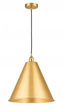  616-1P-SG-MBC-16-SG - Berkshire - 1 Light - 16 inch - Satin Gold - Cord hung - Mini Pendant