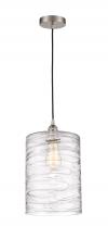  616-1P-SN-G1113-L - Cobbleskill - 1 Light - 9 inch - Brushed Satin Nickel - Cord hung - Mini Pendant