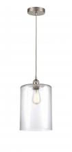  616-1P-SN-G112-L - Cobbleskill - 1 Light - 9 inch - Brushed Satin Nickel - Cord hung - Mini Pendant