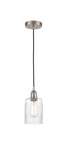  616-1P-SN-G342 - Hadley - 1 Light - 5 inch - Brushed Satin Nickel - Cord hung - Mini Pendant