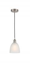  616-1P-SN-G381 - Castile - 1 Light - 6 inch - Brushed Satin Nickel - Cord hung - Mini Pendant