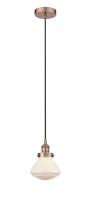 Innovations Lighting 616-1PH-AC-G321-LED - Olean - 1 Light - 7 inch - Antique Copper - Cord hung - Mini Pendant