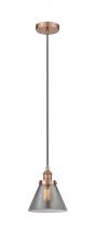 Innovations Lighting 616-1PH-AC-G43-LED - Cone - 1 Light - 8 inch - Antique Copper - Cord hung - Mini Pendant