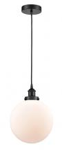  616-1PH-BK-G201-10 - Beacon - 1 Light - 10 inch - Matte Black - Cord hung - Mini Pendant