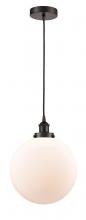 Innovations Lighting 616-1PH-OB-G201-12-LED - Beacon - 1 Light - 12 inch - Oil Rubbed Bronze - Cord hung - Mini Pendant