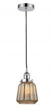  616-1PH-PC-G146-LED - Chatham - 1 Light - 7 inch - Polished Chrome - Cord hung - Mini Pendant