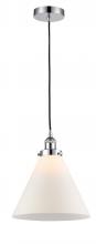  616-1PH-PC-G41-L-LED - Cone - 1 Light - 12 inch - Polished Chrome - Cord hung - Mini Pendant