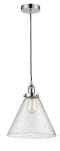  616-1PH-PC-G44-L - Cone - 1 Light - 12 inch - Polished Chrome - Cord hung - Mini Pendant