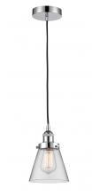  616-1PH-PC-G62 - Cone - 1 Light - 6 inch - Polished Chrome - Cord hung - Mini Pendant